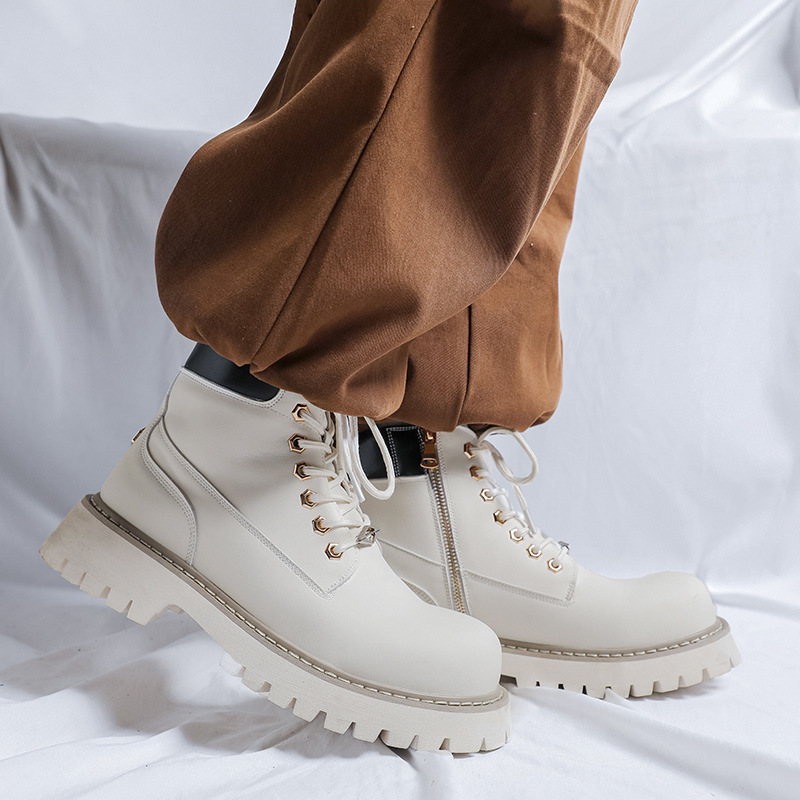 Leatherwork Boots - Artı boyutu erkek moda parti ziyafet