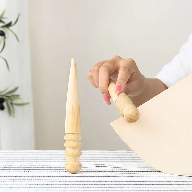 Leatherwork Craft - 1 adet ahşap deri masif ahşap