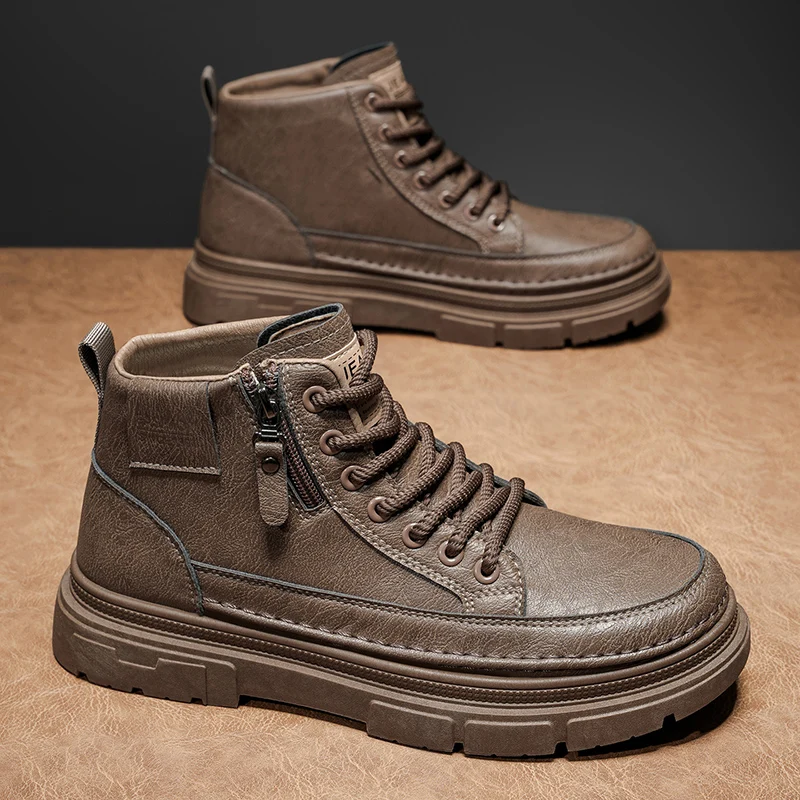 Erkekler için Retro Tasarımlı, - Leatherwork Boots incelemesi ve fiyatı