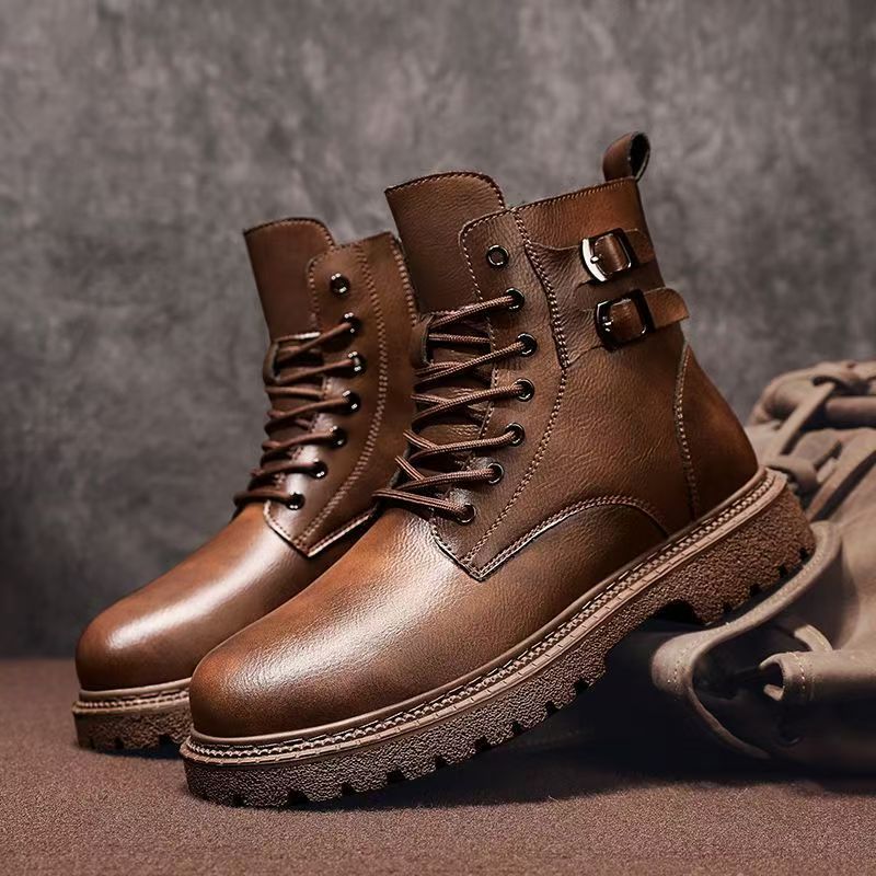 Erkek Sonbahar Kış Büyük Beden - Leatherwork Boots incelemesi ve fiyatı