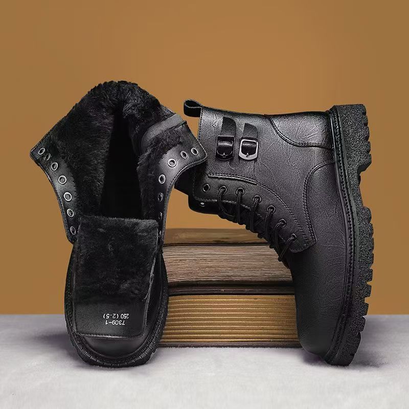 Erkek Sonbahar Kış Büyük Beden - Leatherwork Boots incelemesi ve fiyatı