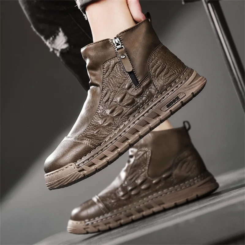 Erkekler İçin İngiliz Tarzı, Y - Leatherwork Boots incelemesi ve fiyatı